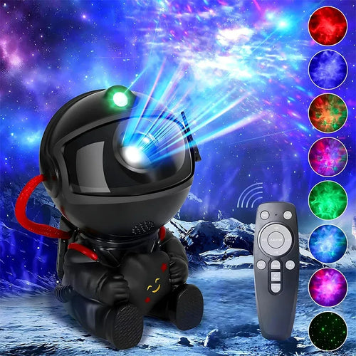 Astronaut Starry Sky Projector Lamp Galaxy Nebula Night Light for Bedroom Decor