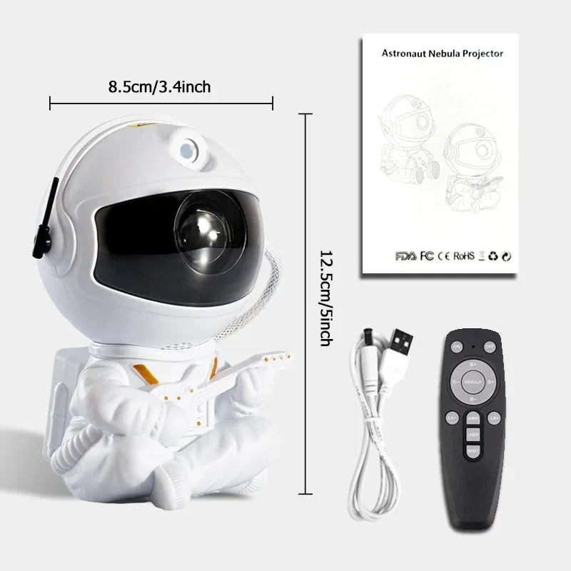 Astronaut Starry Sky Projector Lamp Galaxy Nebula Night Light for Bedroom Decor