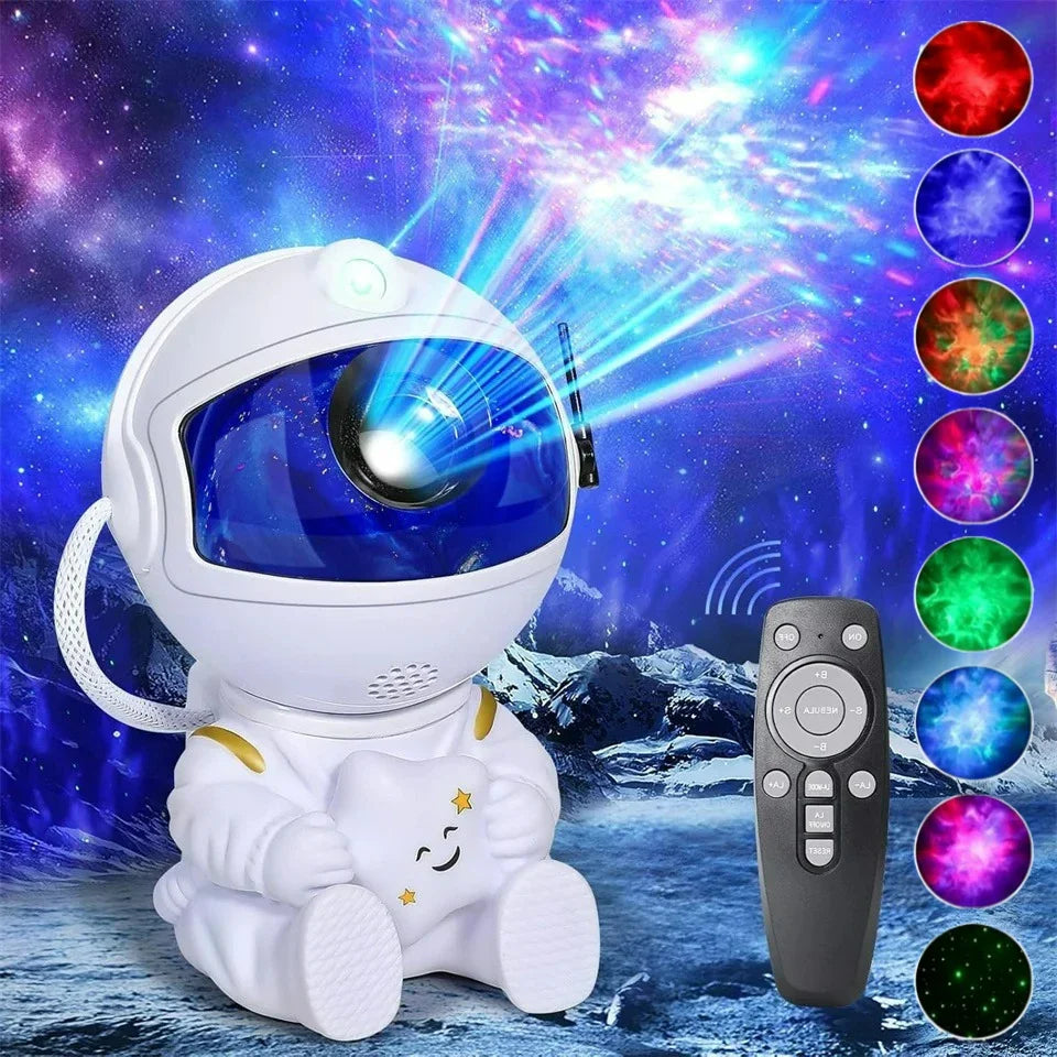 Astronaut Starry Sky Projector Lamp Galaxy Nebula Night Light for Bedroom Decor