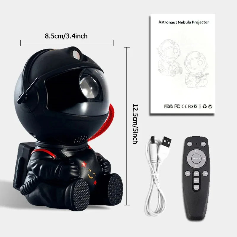 Astronaut Starry Sky Projector Lamp Galaxy Nebula Night Light for Bedroom Decor
